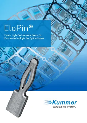 Vorschaubild zum Download des EloPin® Press-Fit Prospekts von Kummer GmbH & Co. KG