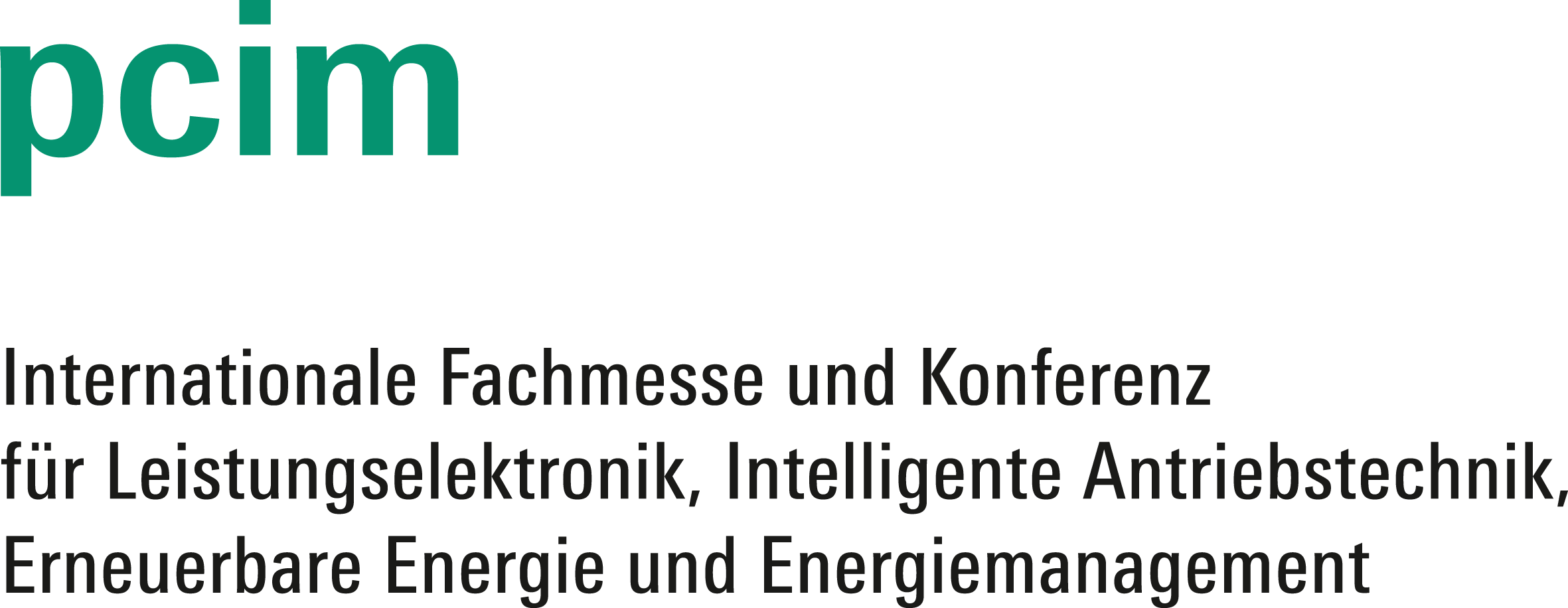 Logo der PCIM 2025 – Leistungselektronik-Messe in Nürnberg